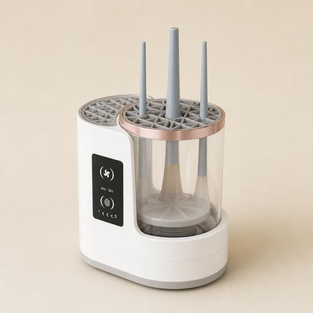 Limpiador Eléctrico Automático para Brochas de Maquillaje con Secado