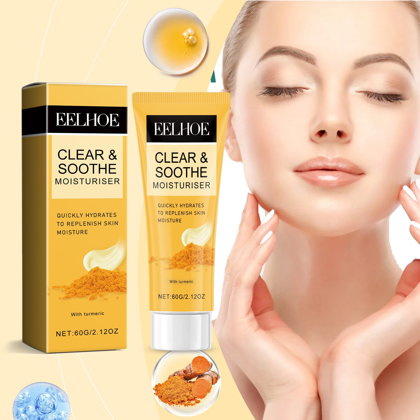 Crema Facial Hidratante con Vitamina C y Extracto de Jengibre