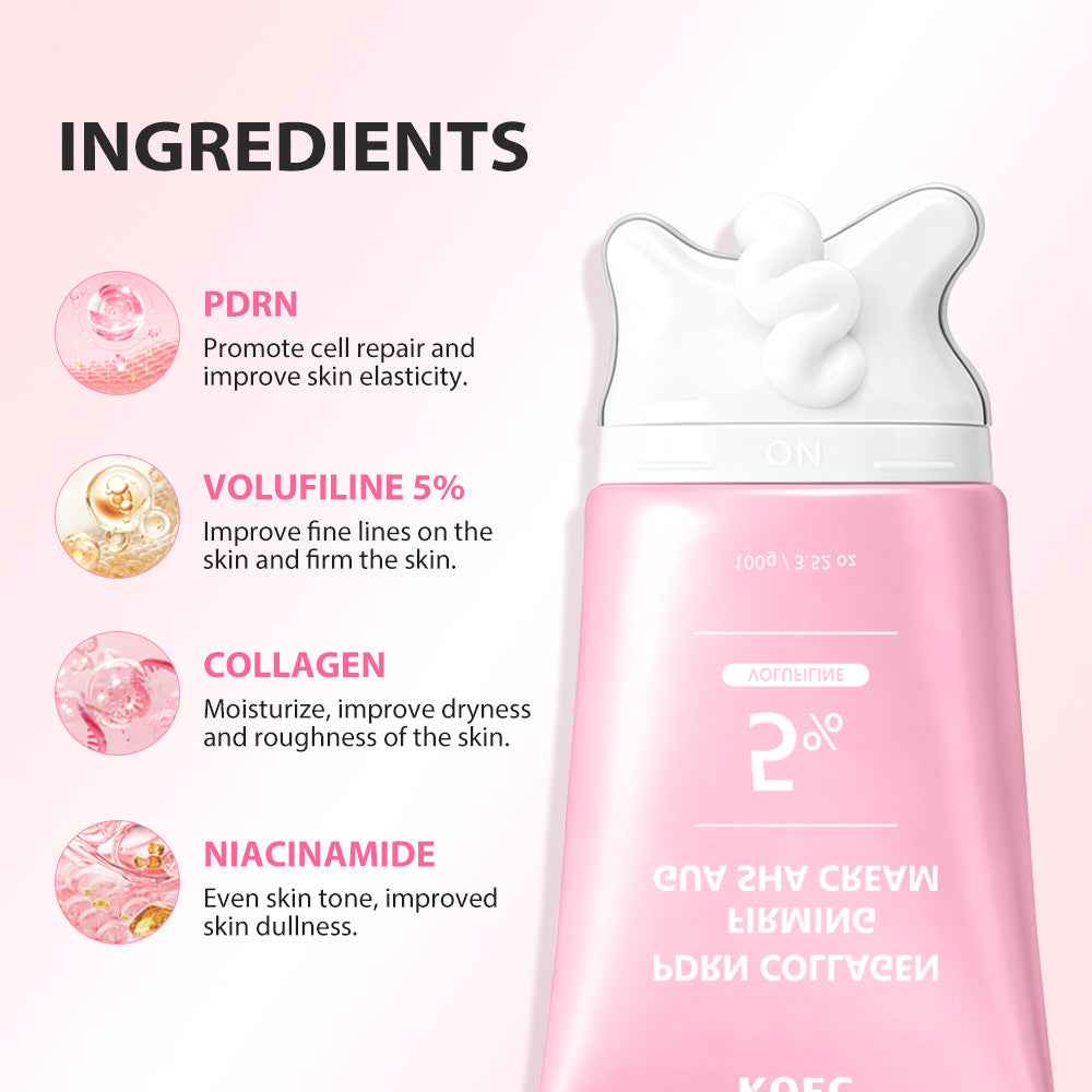 Crema Facial y para Cuello con Colágeno de Salmón para Masaje Gua Sha