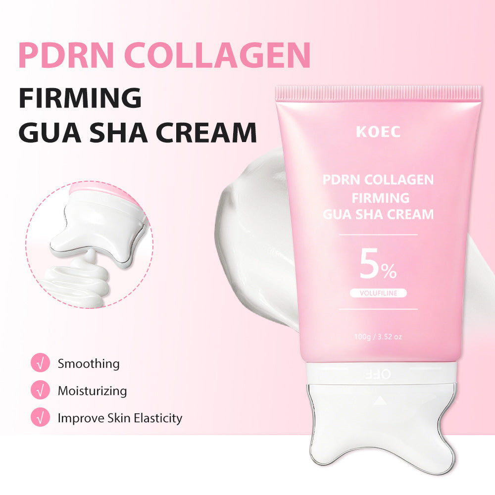 Crema Facial y para Cuello con Colágeno de Salmón para Masaje Gua Sha