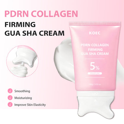 Crema Facial y para Cuello con Colágeno de Salmón para Masaje Gua Sha