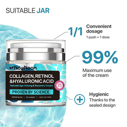 Crema Facial Nownoon con Colágeno, Retinol y Ácido Hialurónico