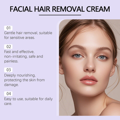Crema Depilatoria Facial Hidratante con Karité y Centella Asiática