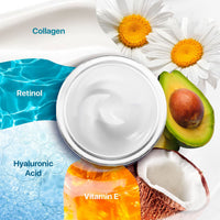 Nownoon Facial Cream with Collagen, Retinol and Hyaluronic Acid