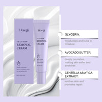 Hydrating Facial Depilatory Cream with Shea Butter and Centella Asiatica