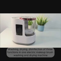 Limpiador Eléctrico Automático para Brochas de Maquillaje con Secado